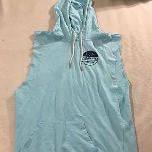 Sleeveless hoodie